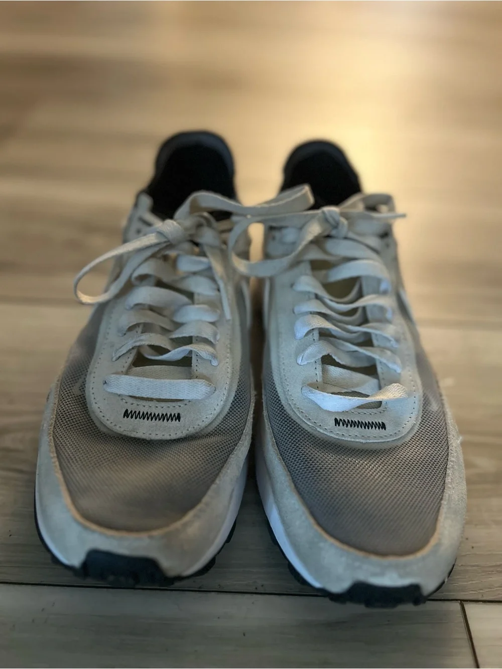 Nike Waffle One Gray White Mesh Running Sneakers Women’s Size 6